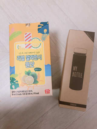 장수농가 리얼깔라만시 원샷 50ml 10팩+보틀 — 3점을 준 리뷰어가 2019년 5월 올린 사용 사진