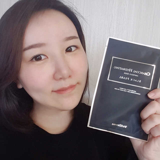 차콜 블랙펄 하이드레이팅 앰플 마스크 리뷰 사진