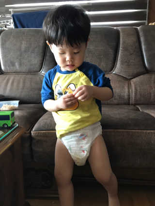 보솜이 액션핏 팬티형 — 4점을 준 리뷰어가 2019년 4월 올린 사용 사진