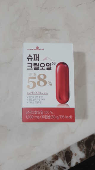 메이준뉴트리 슈퍼 크릴 오일58 1000mg x 30캡슐 — 5점을 준 리뷰어가 2020년 2월 올린 사용 사진