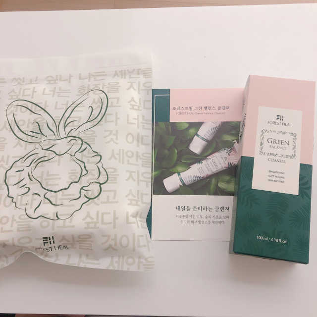 포레스트힐 그린 밸런스 클렌져 100ml + 토끼 헤어밴드 리뷰 사진