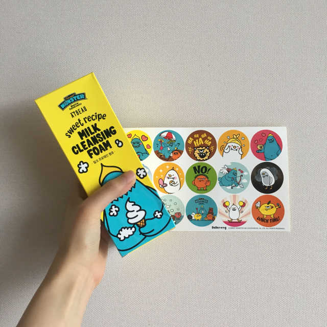 엣뷰 스위트 레시피 밀크 클렌징 폼 리뷰 사진