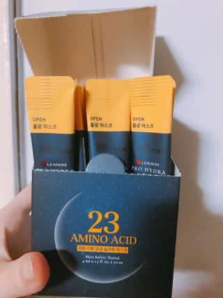 리더스코스메틱 리더스 프로 하이드라 아미노 슬리핑 마스크 — 5점을 준 리뷰어가 2020년 2월 올린 사용 사진