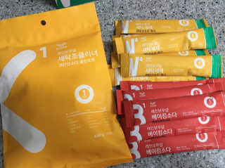 레인보우샵 올인원세탁세제,베이킹소다 스틱포6개입+세탁조클리너 — 3.83점을 준 리뷰어가 2018년 4월 올린 사용 사진
