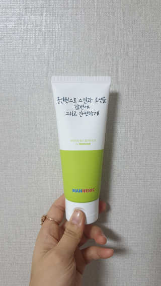 매너릭 화이트닝 옴므 올인원 로션 — 5점을 준 리뷰어가 2020년 1월 올린 사용 사진