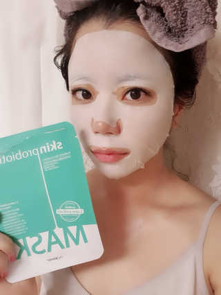 유산균하우스 [프로바이오닉]스킨프로바이오틱스 마스크 10매입 — 4점을 준 리뷰어가 2019년 9월 올린 사용 사진