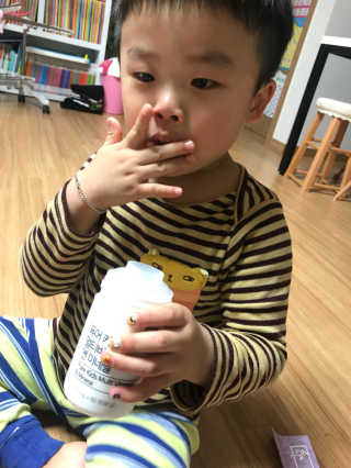네츄럴굿띵스 퓨어 키즈 멀티비타민 앤 미네랄 30일분 — 5점을 준 리뷰어가 2018년 4월 올린 사용 사진