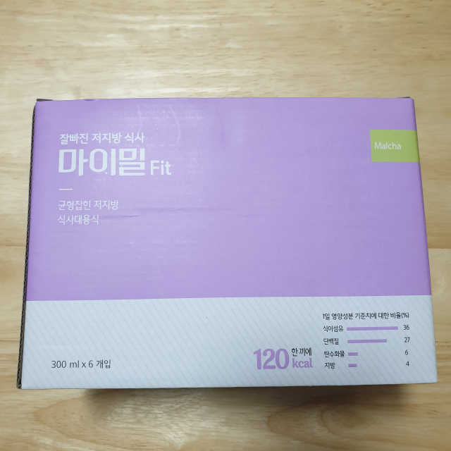 잘빠진 저지방 식사 마이밀Fit 말차 6팩 리뷰 사진