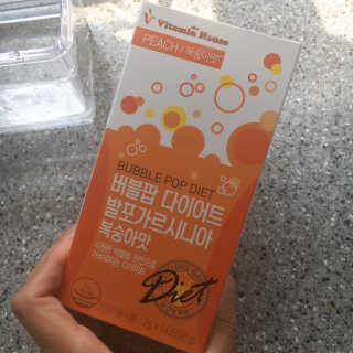비타민하우스 버블팝 다이어트 발포가르시니아 청포도/복숭아 — 3점을 준 리뷰어가 2017년 6월 올린 사용 사진