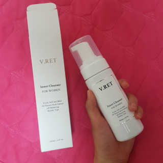 V.RET 브이렛 여성청결제 — 5점을 준 리뷰어가 2018년 8월 올린 사용 사진
