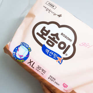 보솜이 액션핏 팬티형 — 5점을 준 리뷰어가 2019년 4월 올린 사용 사진