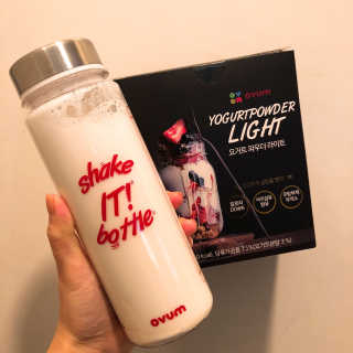 오붐주식회사 오붐 설탕을 뺀 요거트 파우더 라이트 550g+보틀 — 5점을 준 리뷰어가 2018년 1월 올린 사용 사진