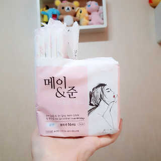 메이앤준 소프트맥스 생리대 — 5점을 준 리뷰어가 2019년 4월 올린 사용 사진