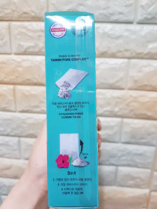 비알티씨 V10 파우더 클렌징 티백 2종 — 3점을 준 리뷰어가 2019년 3월 올린 사용 사진