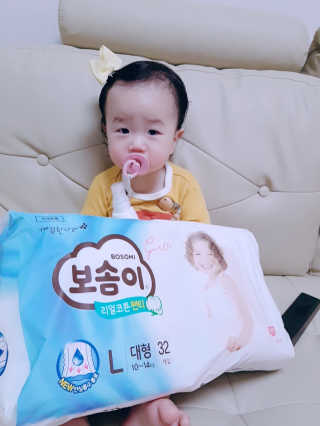 보솜이 리얼코튼 팬티형 — 5점을 준 리뷰어가 2019년 3월 올린 사용 사진