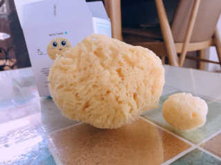 룰라러브 모공관리 끝 지중해산 천연해면 바디스펀지 — 4점을 준 리뷰어가 2018년 4월 올린 사용 사진