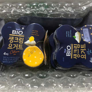 [매일 바이오] 생크림요거트 플레인 12개 + 유자 12개 — 2.5점을 준 리뷰어가 2019년 7월 올린 사용 사진