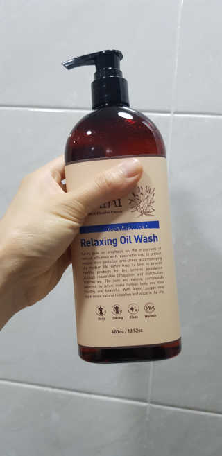 아미니 오일워시 시리즈 400ml（3종 중 1종 랜덤발송 — 4점을 준 리뷰어가 2019년 7월 올린 사용 사진