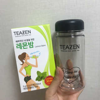 티젠 레몬밤 + 마이보틀 — 4.33점을 준 리뷰어가 2018년 7월 올린 사용 사진