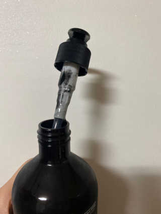 the naked object [탈모볼륨샴푸] 디블랙 팩 샴푸 — 3점을 준 리뷰어가 2020년 2월 올린 사용 사진