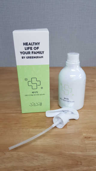 그린그램 베이직 뿌리는 살균 소독제 살균소독수 — 3점을 준 리뷰어가 2020년 3월 올린 사용 사진