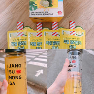 장수농가 리얼깔라만시 원샷 50ml 10팩+보틀 — 5점을 준 리뷰어가 2019년 6월 올린 사용 사진