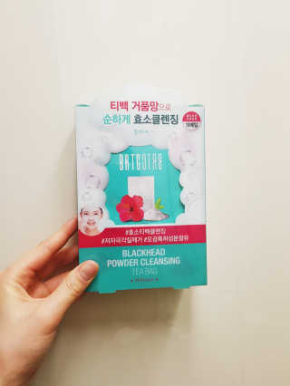 비알티씨 V10 파우더 클렌징 티백 2종 — 5점을 준 리뷰어가 2019년 2월 올린 사용 사진