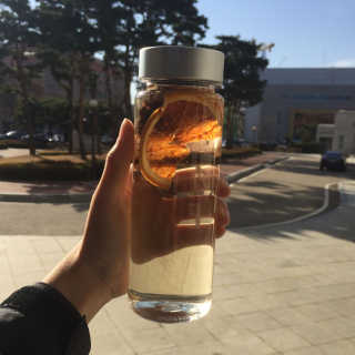 ㅎㅎ마이워터 과일워터팩+전용보틀_레몬파인애플 — 4.83점을 준 리뷰어가 2017년 11월 올린 사용 사진