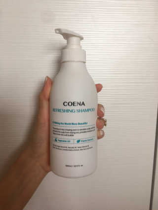 코에나샴푸 500ml — 4.5점을 준 리뷰어가 2019년 7월 올린 사용 사진