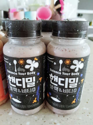 [풀무원] 핸디밀 블랙비타D + 스무디랩 피치비타C — 5점을 준 리뷰어가 2019년 8월 올린 사용 사진
