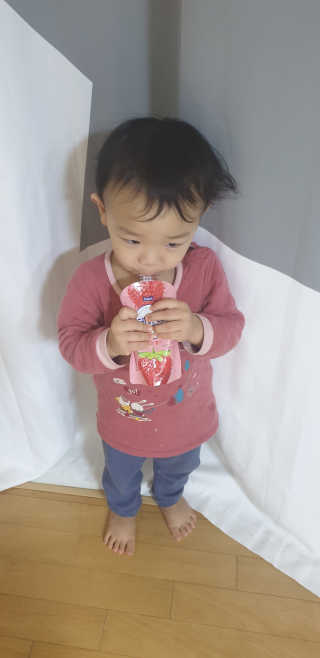 데르뜨 떠먹는 과일 3종, 짜먹는 과일 2종 총 10개 체험 — 4점을 준 리뷰어가 2020년 3월 올린 사용 사진