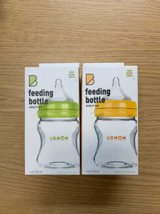 유비맘 신생아젖병 120ml 트리플팩_ 젖꼭지 포함 — 3.5점을 준 리뷰어가 2020년 3월 올린 사용 사진