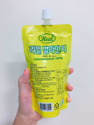 장수농가 리얼깔라만시 — 5점을 준 리뷰어가 2018년 6월 올린 사용 사진