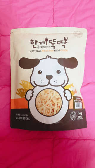 [펫토리아] 맛도 영양도 BEST 한끼뚝딱 강아지 사료 — 5점을 준 리뷰어가 2018년 12월 올린 사용 사진