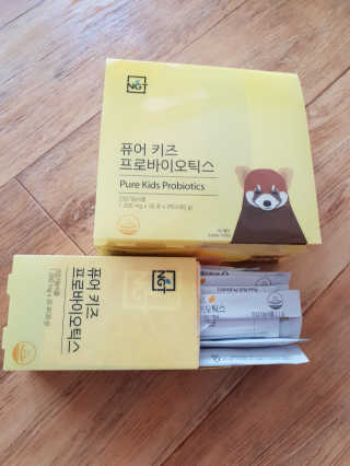 네츄럴굿띵스 퓨어 키즈 프로바이오틱스 60포 — 4점을 준 리뷰어가 2018년 9월 올린 사용 사진