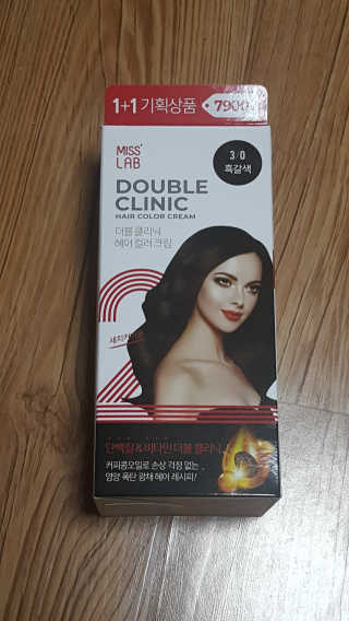(주)에네스티 미스랩 더블 클리닉 헤어 컬러 크림 — 5점을 준 리뷰어가 2019년 10월 올린 사용 사진