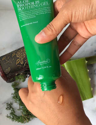 벤튼 알로에 프로 폴리스 수딩 젤 100ml — 5점을 준 리뷰어가 2018년 9월 올린 사용 사진