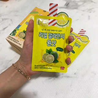 장수농가 리얼깔라만시 원샷 50ml 10팩+보틀 — 5점을 준 리뷰어가 2019년 5월 올린 사용 사진