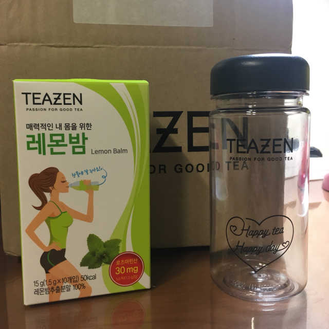 티젠 레몬밤 + 마이보틀 리뷰 사진