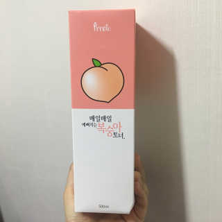 프레티 복숭아 토너 + 소프트 엠보 코튼 화장솜 — 5점을 준 리뷰어가 2019년 4월 올린 사용 사진