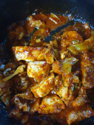 뜰아채유통 춘천닭갈비덮밥소스와 머쉬마루 버섯 — 4점을 준 리뷰어가 2018년 12월 올린 사용 사진