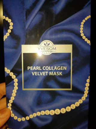 Pearl Collagen Velvet Mask 1 BOX by YVESOM — 5점을 준 리뷰어가 2019년 3월 올린 사용 사진