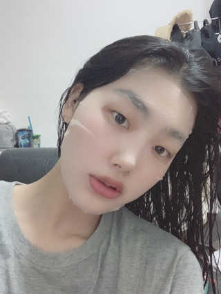 클리앳 콜라겐 액티브 마스크 10매 — 5점을 준 리뷰어가 2019년 7월 올린 사용 사진