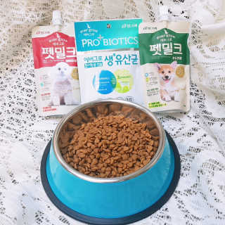 [빙그레] 에버그로 생유산균 1봉（10포입）+펫밀크2팩 — 5점을 준 리뷰어가 2019년 5월 올린 사용 사진
