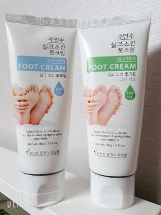 (주)에네스티 에네스티 수안수 실크스킨 풋크림 1+1 — 3.5점을 준 리뷰어가 2019년 9월 올린 사용 사진