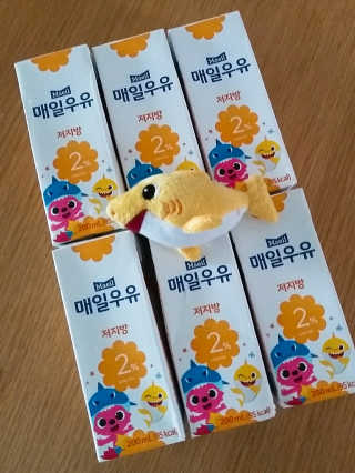 매일우유 멸균 매일우유 저지방 2프로 멸균 핑크퐁 에디션 6입 — 3.83점을 준 리뷰어가 2018년 1월 올린 사용 사진