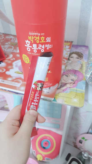 메이준뉴트리 박경호의 어린이 홍삼 홍통령젤리 30포 — 5점을 준 리뷰어가 2020년 2월 올린 사용 사진