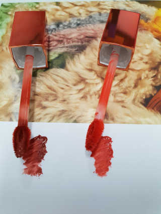 [블랙루즈] 에어 핏 벨벳 틴트3 택1+랜덤1 — 5점을 준 리뷰어가 2019년 2월 올린 사용 사진