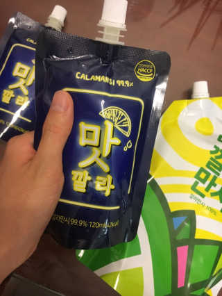 [바로푸드] 레알깔라만시1팩 + 맛깔라5팩 + 보틀1병 — 5점을 준 리뷰어가 2019년 7월 올린 사용 사진