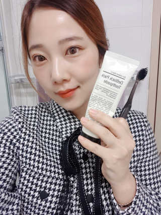 the naked object 디블랙팩치약 디블랙칫솔 세트 — 4점을 준 리뷰어가 2020년 2월 올린 사용 사진